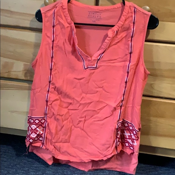 Orange/pink tank top - Picture 1 of 1